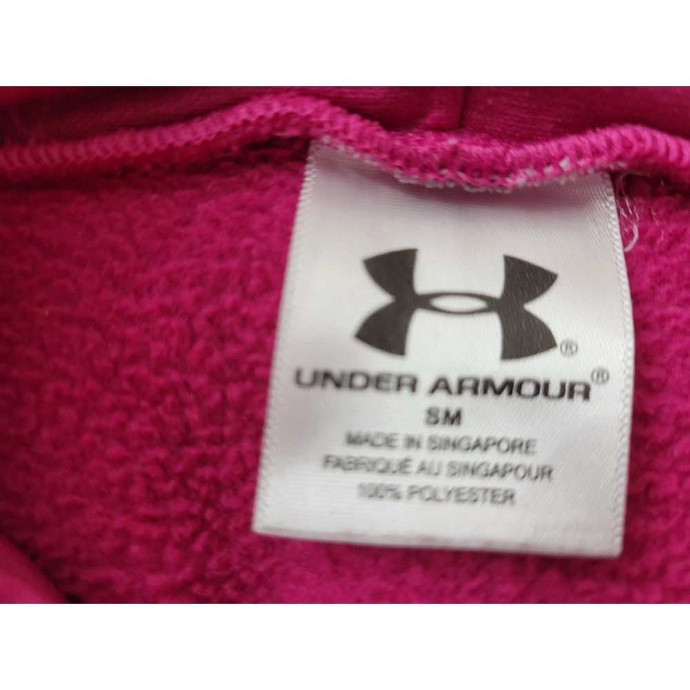 Under Armour  Hoodie Pullover Womens Small Pink Raspberry Excellent Cond - Picture 6 of 6